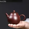 1pc Handmade Purple Clay Teapot Raw Ore Household Kettle Yixing Tea Pot Famous Chinese Tea Ceremony Customized Gifts 180ml