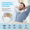 Smart Hals zervikaler Massager tragbarer elektrischer Schulterhalsmassage -Instrument Relax Tense Hals Muscle Home Health Care Device240325