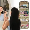 Torby do przechowywania wisząca torba toaletowa Zestaw Organizator podróży dla kobiet kosmetyków makijaż solidny hak prysznic