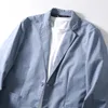 Сайт пиджак мужская одежда одиночная грудь кармана повседневная пиджак весна лето