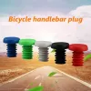 1 par skyddande fast slitstarka plaststångsändproppar Bright Color Bar End Caps snygg utseende för cykel