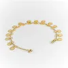 Anklets Gold Plated Covered Zircon Flower Pendant Women's Anklet Anniversary Gift Fashion Jewelry