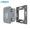 Livolo Eu Standard Smart Switch Base Base, 1 Gang 2 Way Control, AC 220 ~ 250 В, настенный световой сенсорный переключатель без стеклянной панели,