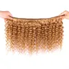 # 27 Honey Blonde Bundles Bundles Bundles Bundles Brésiliens Brésiliens Tesil Heuvil extension Heubte à cheveux bouclée Virgin Hair 100g Livraison gratuite