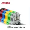 100pcs uK2.5 Kabelanschluss UK 2.5 Schrauben Elektrische Klemme 2,5 mm Draht elektrischer Stecker DIN -Schienenanschluss Block UK2.5B