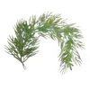 Decorative Flowers Christmas Garland 5Ft Greenery For Holiday Decor Indoor Outdoor Pine Decoration Xmas