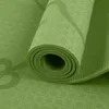 Eco-Friendly 6mm TPE With Posture Line Thicken Yoga Pilates Mats Pad For Lose Weight Home Gym