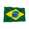 Brasilienkarten -Flagge Vinyl Aufkleber Brasiliencode Br Rio de Janeiro Creative Car Aufkleber Styling Motorrad wasserdichte Abziehbild KK13cm