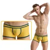 Onderbroek heren ademend gaas ondergoed comfortabele bokser trunk shorts sexy low-rise pouch mannelijk slipje