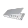 Toetsenboards Wireless BluetoothCompatible Ultraathin Keyboard Mini Foldable BT Toetsenbord Oplaadbaar FullSize Portable Number Toetsenbord