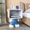 Nightstands Nordic Modern Figurines Bear Statues Children's Room Bedroom Bedside Cupboard Home Furniture Home Decor Sculptures