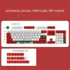 Tillbehör Jul Element KeyCaps Set OEM Profile Dye SubliMation PBT KeyCap för Mechanical Keyboard 123 Keys Cartoon Key Caps Dropship