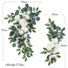 2st Silk Wedding Arch Floral Arch Flowers Arrangement för dekor Konstgjord blomma bröllop båge bakgrund väggdekor falsk blomma