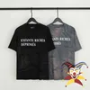 Heren T-shirts Zwart Erd Tie-Dyed Tee Men Women T-shirt Tops Oversize Short Sleeve J240409