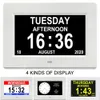 12 alarmów cyfrowy zegar kalendarza LED z wielojęzycznymi do wyświetlenia. Przypomnienie o czasie medycyny dla starszego. Home Dekoracja ściany