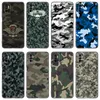 Camouflage Wojskowy Camo Telefon dla Xiaomi Redmi Note 7 8 8t 9 9s 10 10s 10t 11 11s 4G 11e 11t Pro 5G Soft TPU Black Cover