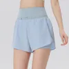 AL Summer Sports Shorts Женские свободные примечания в воздухопроницаемая пляжная фитнеса короткие брюки против бликов с высокой танце