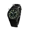 Watch Pilot Mens Edelstahl Saphir wasserdichte Vintage Militärkopie G10 Handgelenk für Männer wasserdichte Armbanduhren Designer Modemarke Edelstahl Stahl