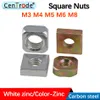 Manufacturer spot direct cold heading square nut galvanized nut nickel plated square nut high strength wholesale 40PCS