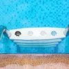 Tapetes de banheiro adesivos de chuveiro formato de casca de banheira não deslizante decalques adesivos para escadas do banheiro piscina piscina