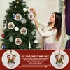 2021パーソナライズされた家族のクリスマスツリー飾りパーソナライズされた家族のペンダントミニクリスマスツリーハンギングペンダント