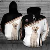 Hoodies masculinos Labrador Retriever Hoodie 3D Pullover de moda impressa Moletom feminino de Natal