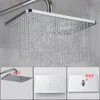 Chrome duschkran termostatisk badkran Regn duschhuvud väggmonterad badkarblandare kran termostat kontrollerad duschuppsättning