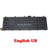 Teclados Teclado de retroceso de la computadora portátil para Avell FullRange G1741 G1742 Nuevo FullRange G1741 Fire V3 FullRange G1743 Fire V3 V3x Inglés US