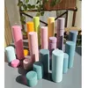 25 piezas niños grandes rodillos de construcción de madera bloques pastel manchas de madera de maleza cilindros educativos juguetes creativos
