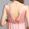 Women's Sleepwear Sexy Elegant Suspenders Nightwear Mulberry Silk Spring Summer Big Red Nightgown 2024 P38013QC
