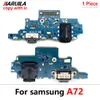 10 PCS USB -anslutningskort laddningsport flexkabel för Samsung A72 Mobiltelefonreparationsdelar Placa de Carga