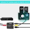 Converter GRWIBEOU 192KHz Digital till Analog Audio Converter Optical Coaxial Fiber SPDIF till RCA 3,5 mm Jack Audio Adapter för TVBox/DVD/HDTV