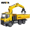 Huina 1575 Wood Grabbing Dump Truck RC Model 1:14エンジニアリングリモートコントロールカーチルドレンズエレクトリックおもちゃ