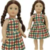 Кукла одежды цветочный принт пижамы милые ночные рубашки для 18 -дюймовой девушки 43 см новая кукла топ -рубашка аксессуары детская игрушка подарок
