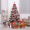 European Modern Artificial Cedar Encrypted Christmas Tree New White Snow Flocking Pvc Christmas Tree Scene Layout Ornament