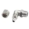 Pneumatique du coude rotatif push dans le connecteur M5 1/8 "1/4" 3/8 "1/2" BSP Twist rapide mâle 4/6/8/10 / 12 mm OD Tube