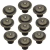 Cabinet Knobs Vintage Dressers Knobs Antique Bronzed Floral Drawer Knobs with 3 Sized Screws for Furniture Cupboard Closet