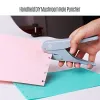 Punch Mushroom Discbound Hole Punch Puncher Handheld DIY Paper Cutter wz Ruler for Disc Ring Planner TType Office School Stationery