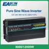 Solar Power Inverter 12000W 10000W 8000W 12V 24V 48V To AC 220V Pure Sine Wave Inverter Transformer Voltage Frequency Converter