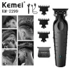 Trimmers Kemei KM2299 Trimeuse de cheveux électrique sans fil, machine de coupe à cheveux gratuite personnalisée avec coiffure de coiffure Clipper Tondeuse Barber