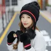 Berets Boys Artist Woolen Thick Hat Ear Knitted H Women's Warm Baseball Caps Ladies Berry Leather