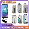 AAA+ originale per Motorola Moto G10 G20 G30 G50 G60 Display LCD Digitatore touch screen con telaio per moto g100 display pantalla