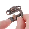 2sets Box Latch Hasps with screws Antique Padlocks Silver/Red Copper Buckle lock 29*33mm Jewelry Wooden Box Wine Case hardware