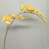 Decorative Flowers 93CM Artificial Cattleya Flower Silk Orchid Branch Fake For Wedding Backyard Living Room Decoration