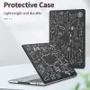 Cas Case d'ordinateur portable pour MacBook Air Pro 13/14/15/16 pouces Brossed Protective Case 2023 A2941 A2779 A2780 Black Hard Shell M1 M2