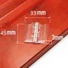 10Pcs 25X33 30X33 38X45 65x42 Plastic Folding Hinges Transparent Plexiglass Hinge Durable Clear Acrylic