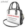 Jackherelook Zuckerschädel Rosenabdruck Luxus PU Leder Handtasche für Frauen Crossbody Taschen Weibliche Umhängetaschen Mädchen Geldbeutel Beutel