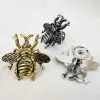 American Retro Bee Form Solid Messingmöbel Griff Türknöpfe und Griffe für Schrank Küchenschrank Schublade Pull Home Decor