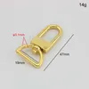 10-50 stycken 13mm 16mm 25mm reparation Luxuary Hook Webbing Trigger Snap Hook Swivel CLASP Hummer Claws Swivel Hooks Hard Carabines