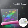 새로운 3D 드로잉 보드 어린이 형광 교육 DIY 장난감 낙서 보드 LED Luminous Writing Board Factory Direct Sales